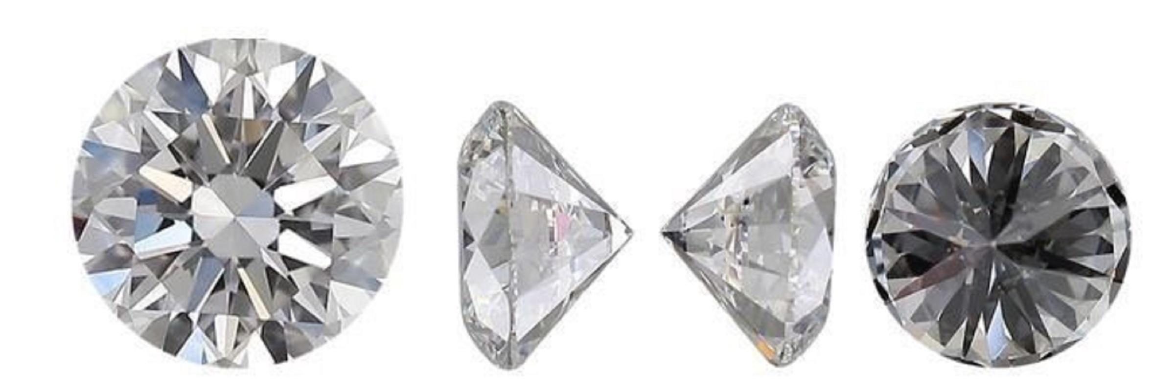 2 pièces Diamants - 1.80 ct - Rond - H - VVS1, Certificat GIA
GIA
Paire de diamants brillants ronds de taille naturelle d'un total de 1.80 carat H VVS1 excellente taille idéale avec des mesurages d'un carat 6.35 mm .
Ces diamants sont accompagnés de