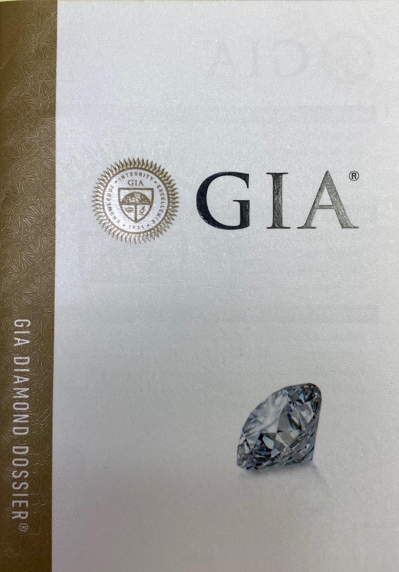 Éblouissante paire de diamants naturels de 1,80 carat de taille ronde H VVS1, certifiés GIA en vente 1