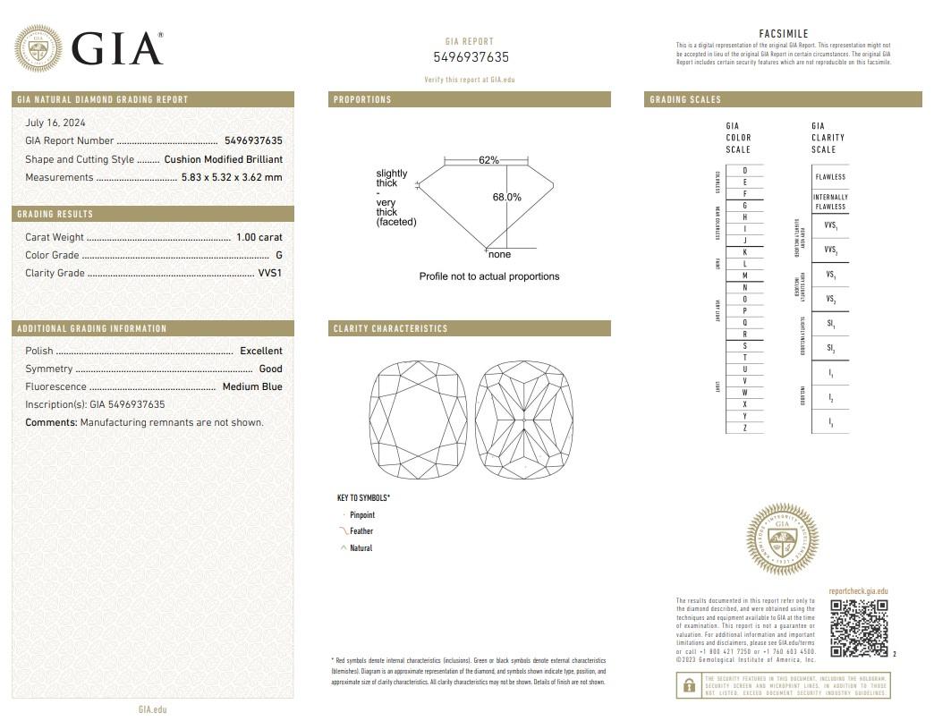 Donna Abbagliante coppia di diamanti a forma di cuscino da 2,00ct - Certificato GIA in vendita