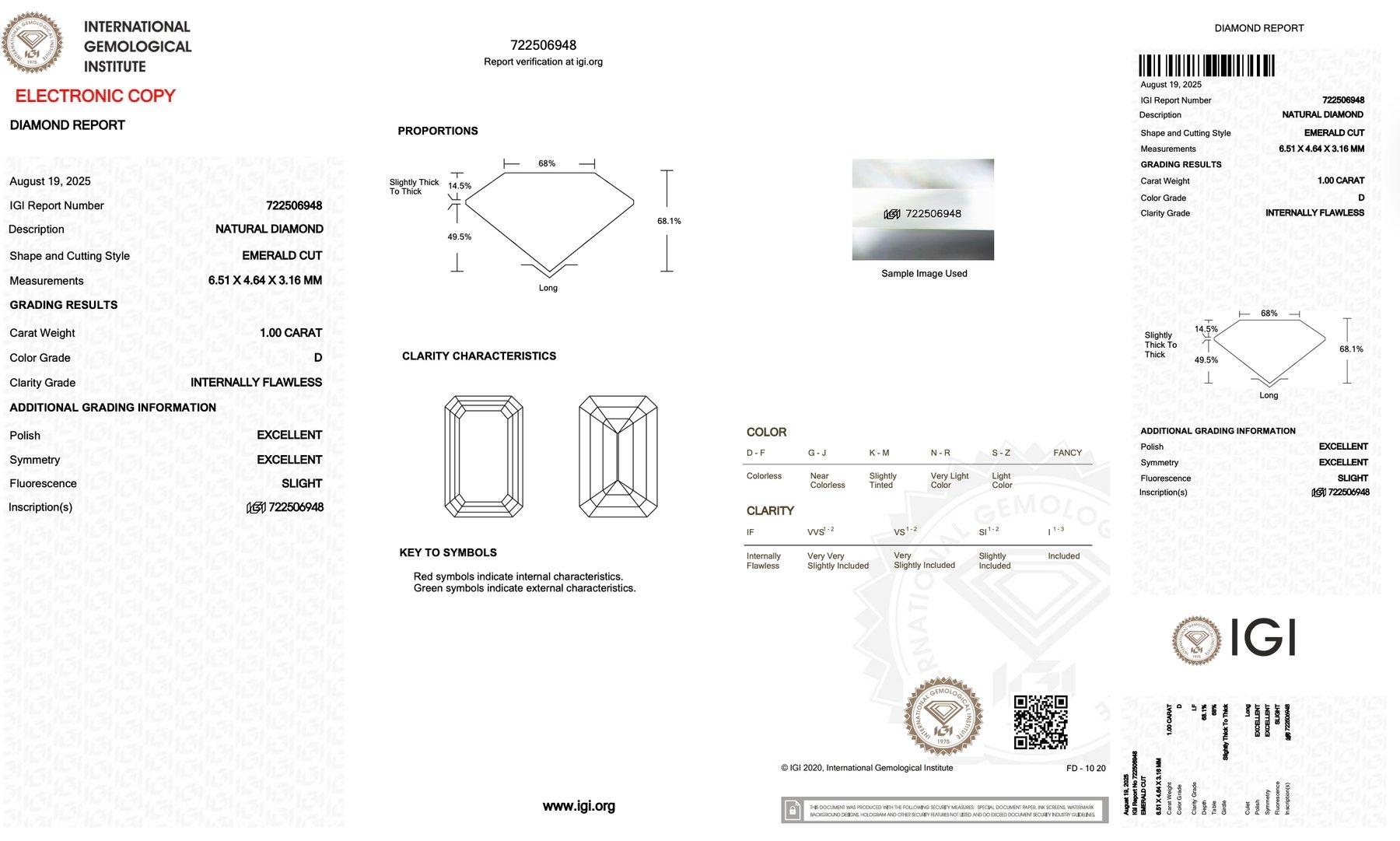 Taille émeraude Éblouissante paire de diamants taille émeraude de 2,00ct - certifiée IGI en vente