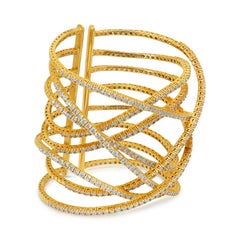Bracciale con diamanti naturali da 22,36 carati in oro giallo 18 carati - certificato IGI