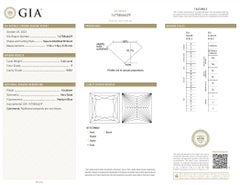 Dazzling 2.46ct Ideal Cut Square Diamond - GIA Certified