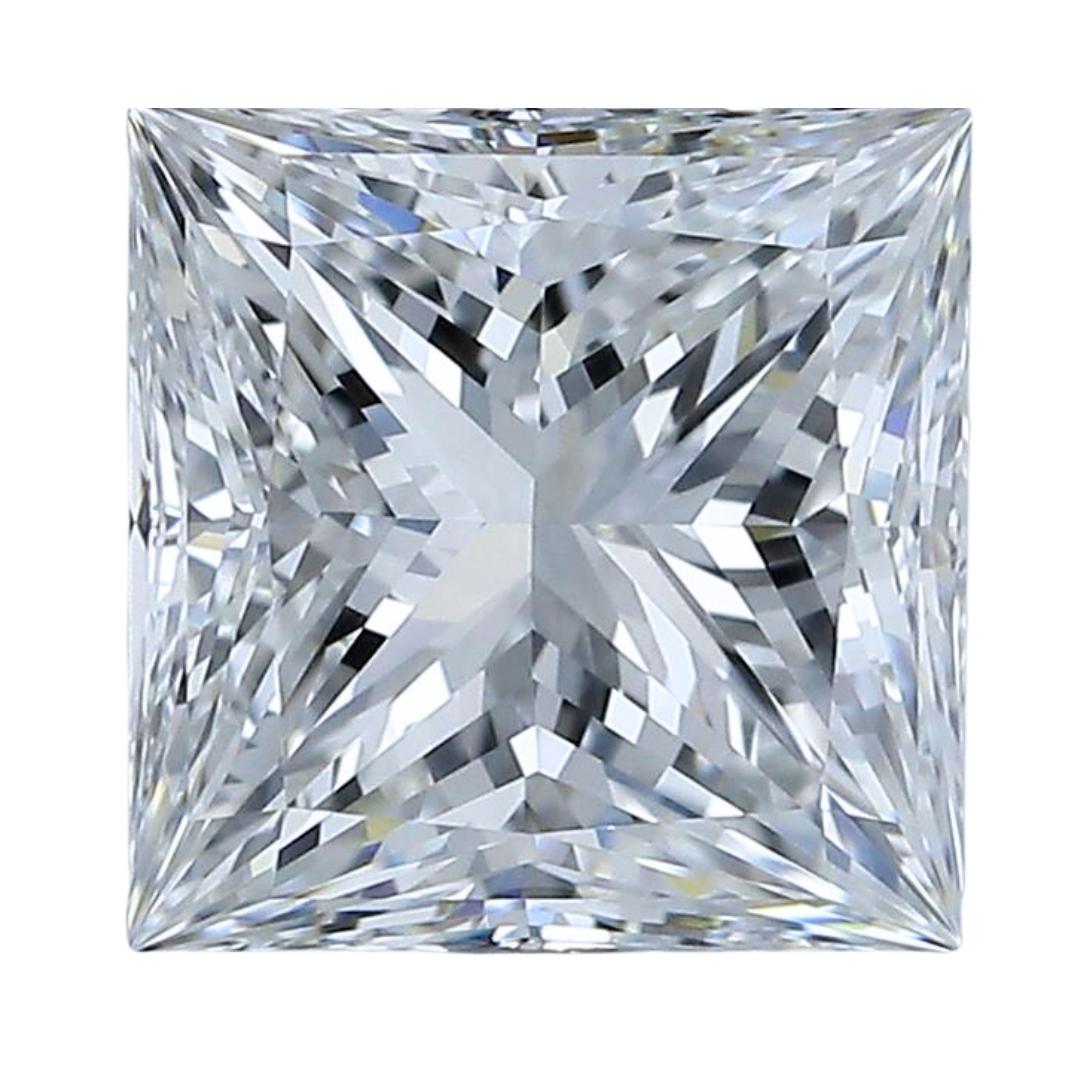 Abbagliante diamante quadrato taglio ideale da 2,46 carati - certificato GIA in vendita 2