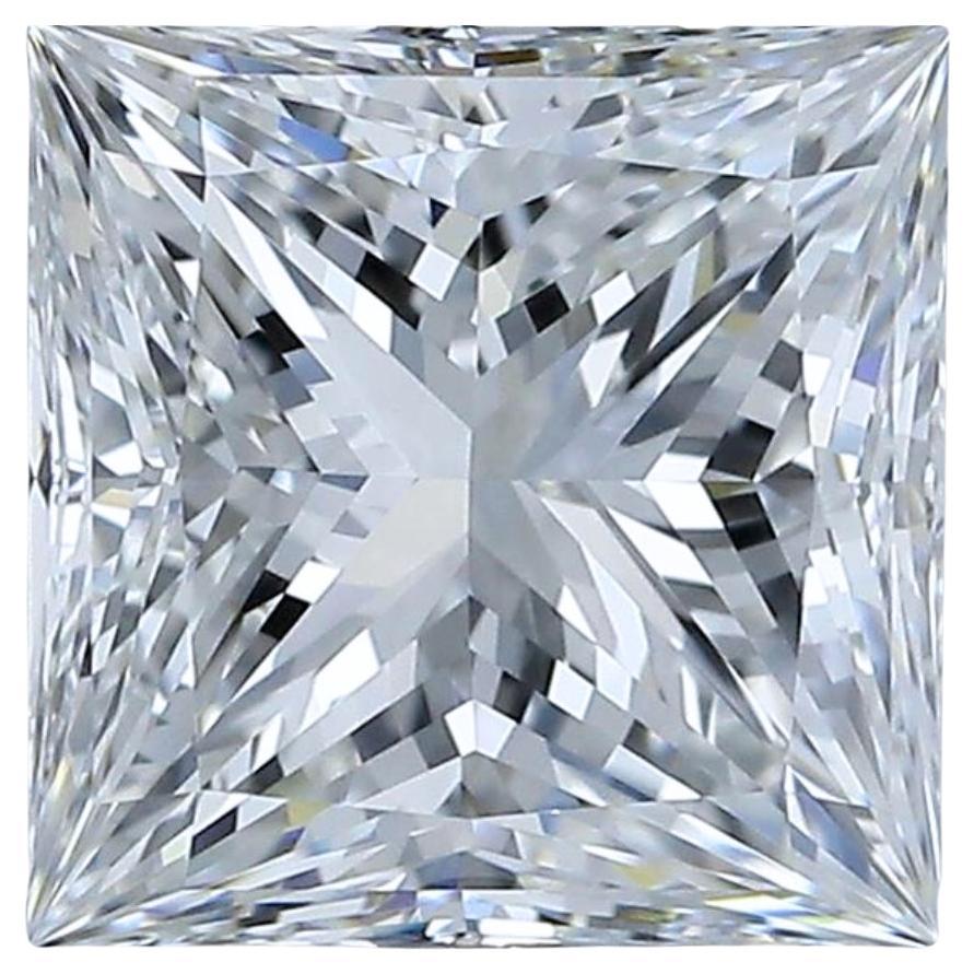 Éblouissant diamant carré de 2,46 carats, certifié GIA