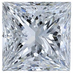 Schillernder 2,46 Karat quadratischer Diamant im Idealschliff - GIA-zertifiziert
