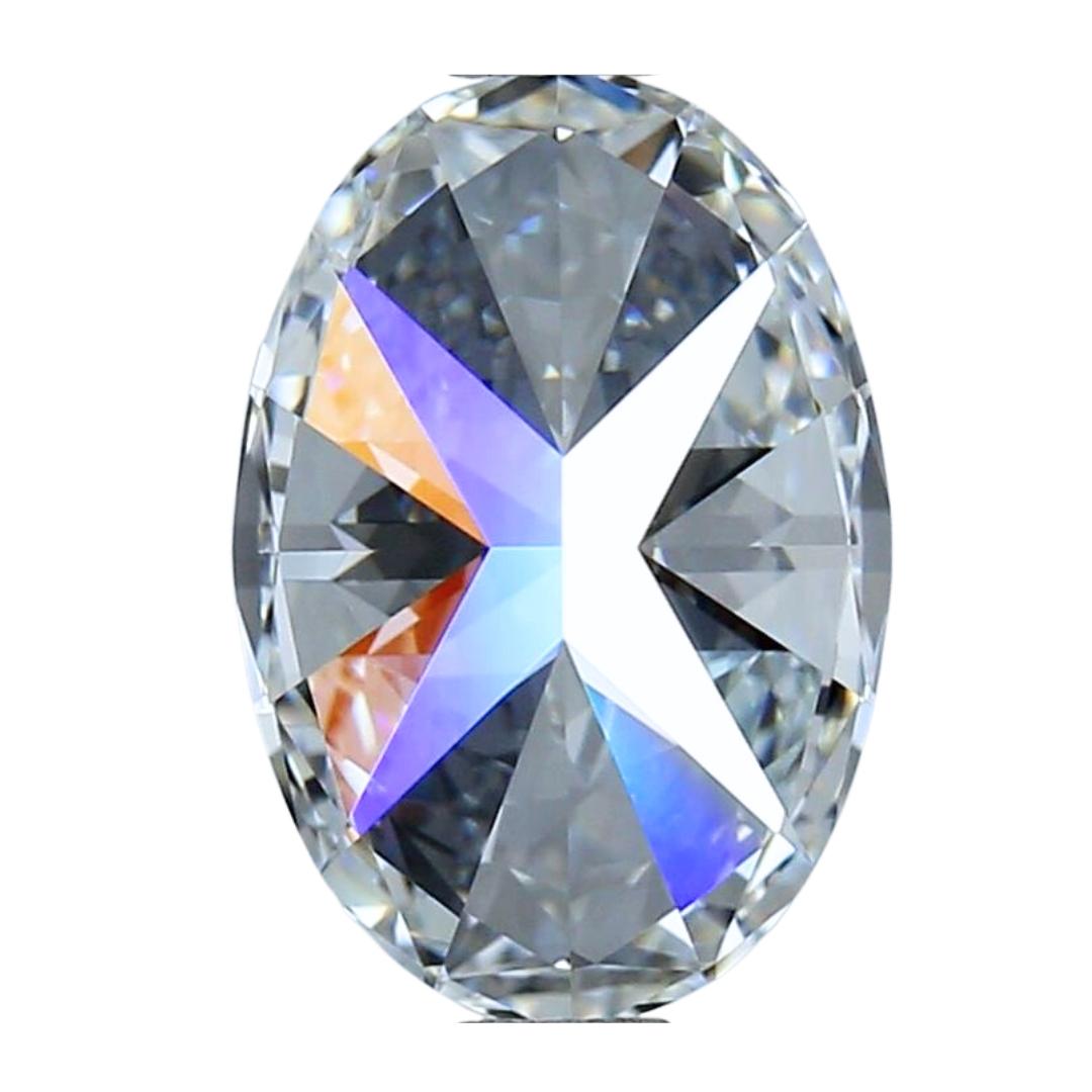 Women's Dazzling 2.63ct Ideal Cut Oval-Shaped Diamond - GIA Certified For Sale