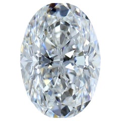 Deslumbrante diamante ovalado de talla ideal de 2,63 ct - Certificado GIA