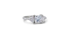 Dazzling 2.71ct Diamond Ring set in gleaming 18K White Gold