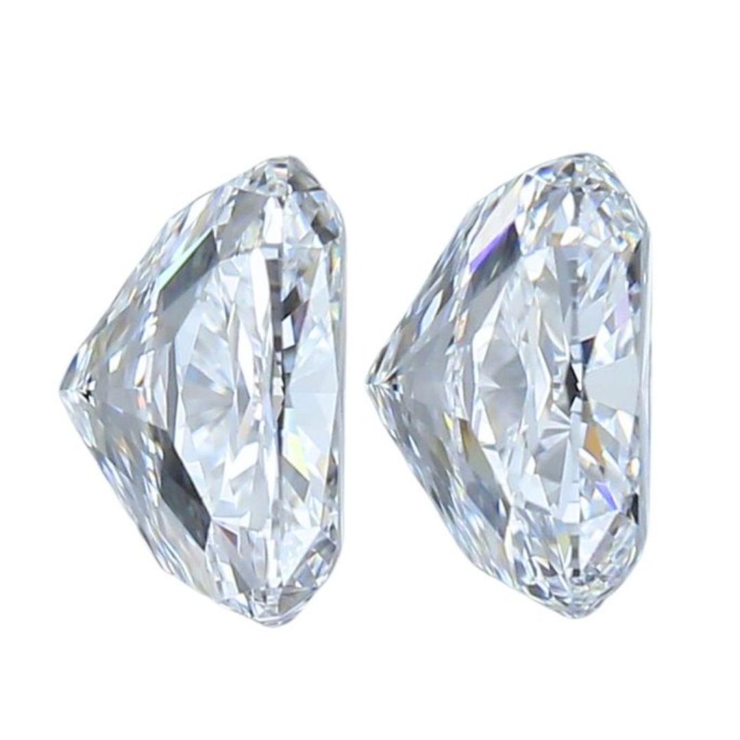  Dazzling 2pcs Ideal Cut Natural Diamonds w/1.60 ct - GIA Certified In New Condition In רמת גן, IL