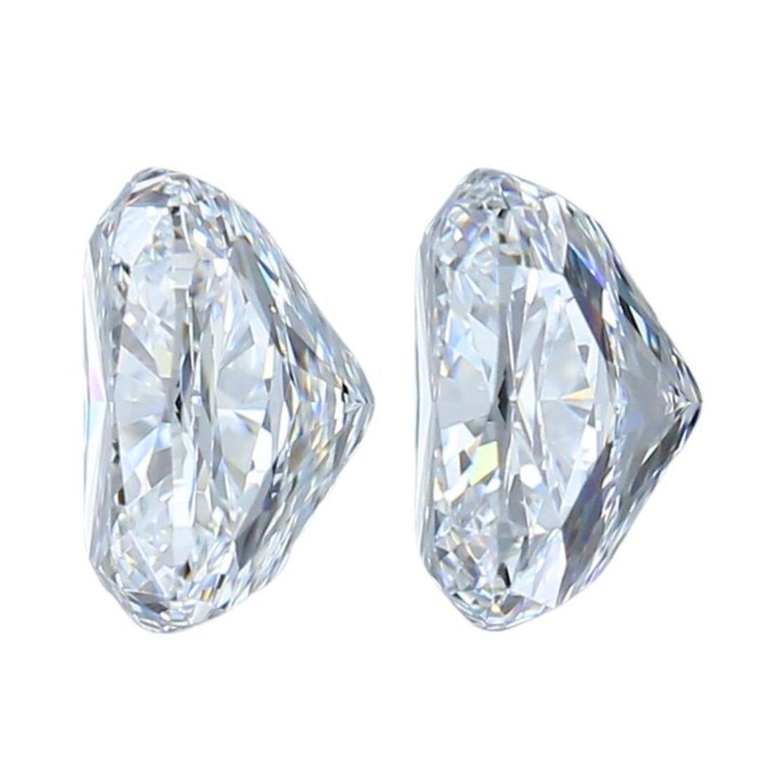 Women's  Dazzling 2pcs Ideal Cut Natural Diamonds w/1.60 ct - GIA Certified