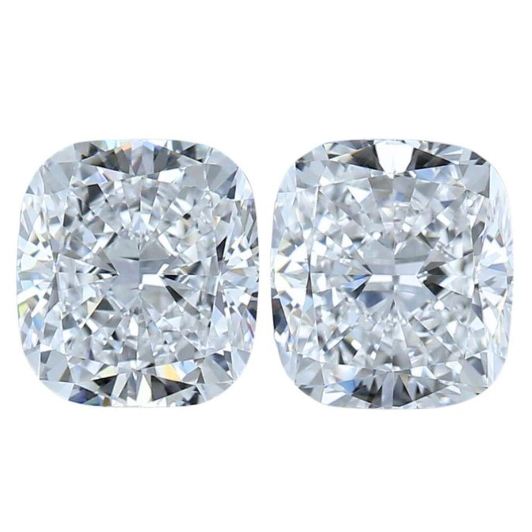  Dazzling 2pcs Ideal Cut Natural Diamonds w/1.60 ct - GIA Certified 3