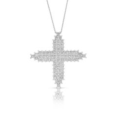 Dazzling 3.03ct Diamonds Necklace with Pendant in 18k White Gold - IGI Certified