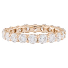 Memoryring aus 14 Karat Gelbgold mit schillerndem 3,30 Karat Diamant