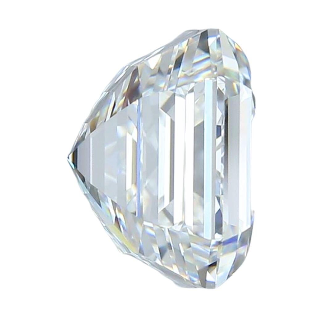 Square Cut Dazzling 7.03ct Ideal Cut Natural Diamond - GIA Certified For Sale
