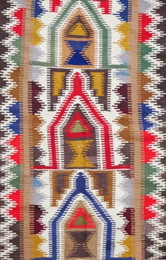 Dazzling Anatolian Kilim, circa 1950