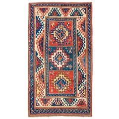 Antique Caucasian Bordjalou Kazak Rug. Top Shelf Collectors Carpet. Ca 1870