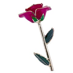 Dazzling Birthday Surprise, Glossy Lacquer Real Rose in 24k Gold & LED Display