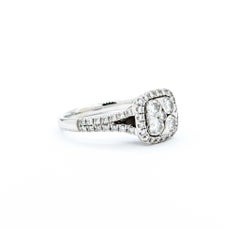 Dazzling Diamond Cluster Ring in 14k White Gold