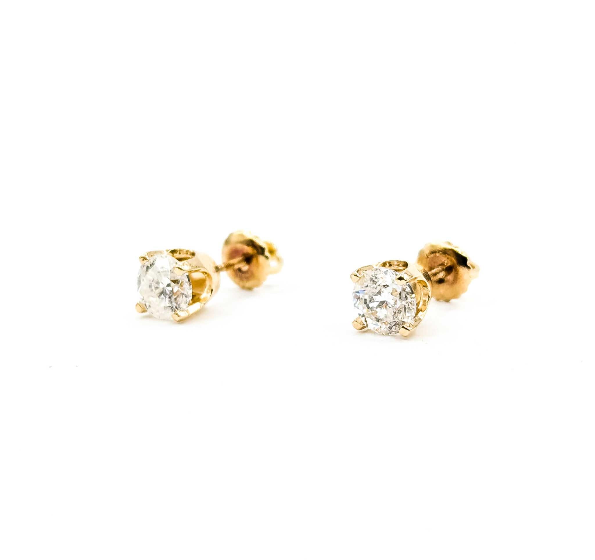 Dazzling Diamond Fashion Earrings in 14k Yellow Gold (Zeitgenössisch) im Angebot