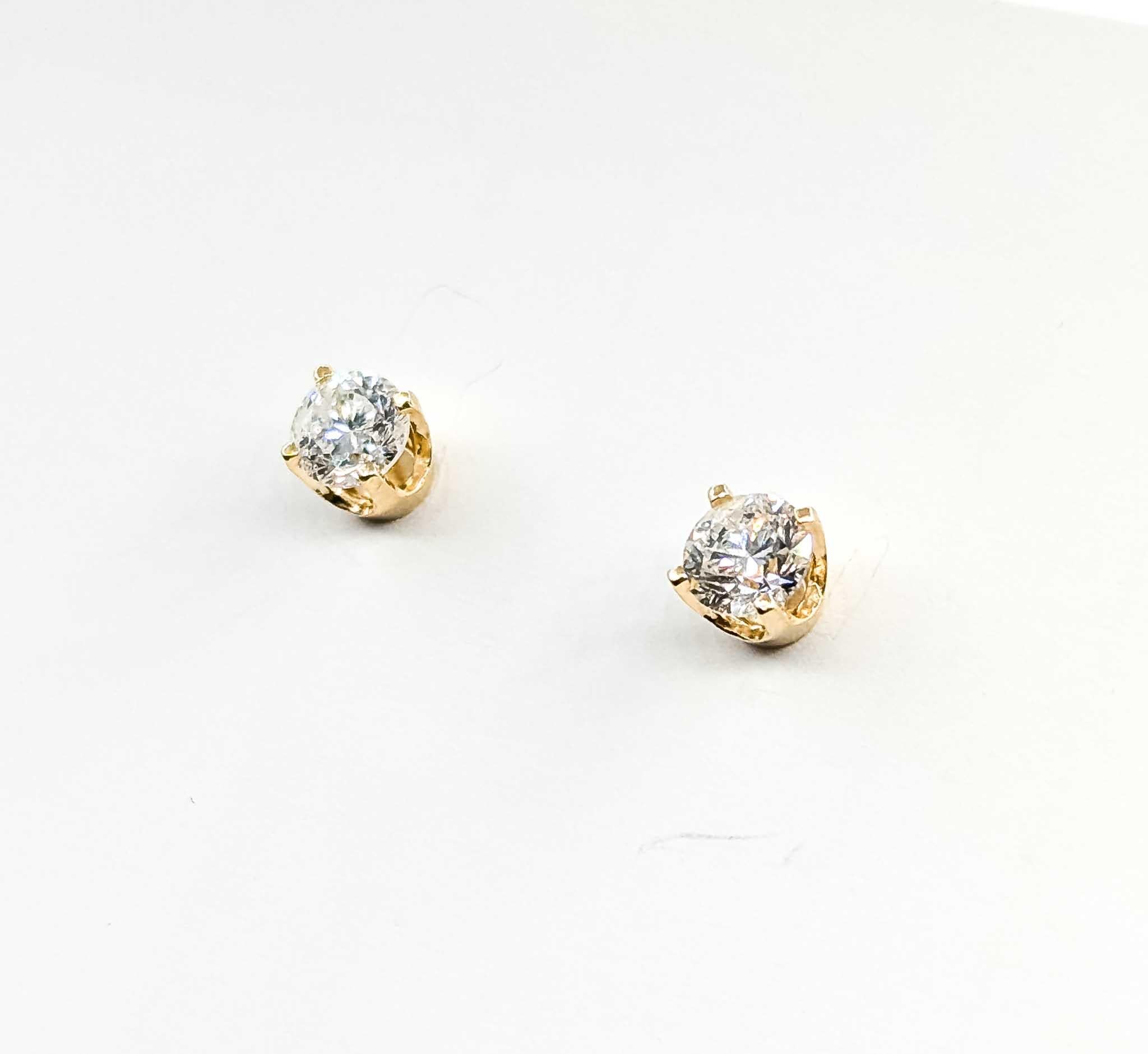 Dazzling Diamond Fashion Earrings in 14k Yellow Gold im Angebot 2