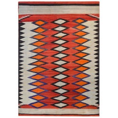 Éblouissant tapis Navajo du début du XXe siècle