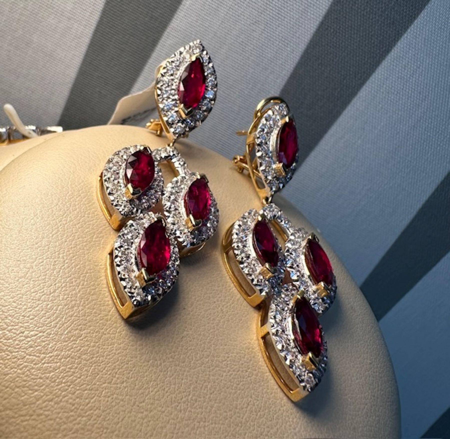 Schillernde Eleganz in  31,16 Karat Rubin & 13,04 Karat Diamant im Angebot 4