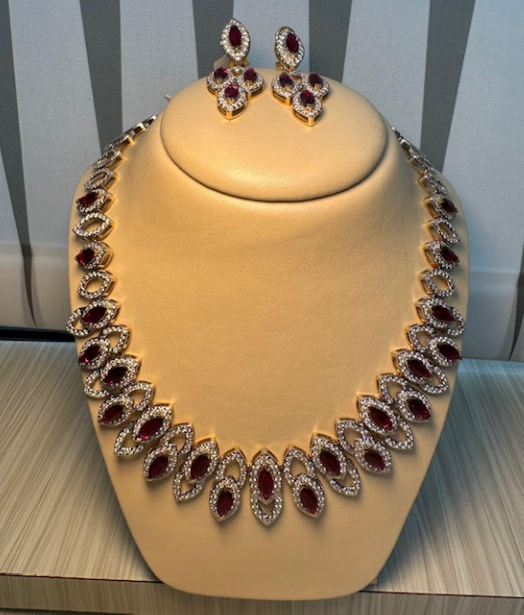 Schillernde Eleganz in  31,16 Karat Rubin & 13,04 Karat Diamant im Angebot 3