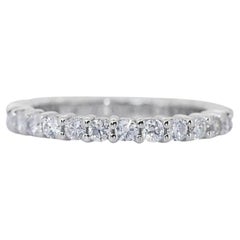 Dazzling Eternity Diamond Ring set in 18K White Gold