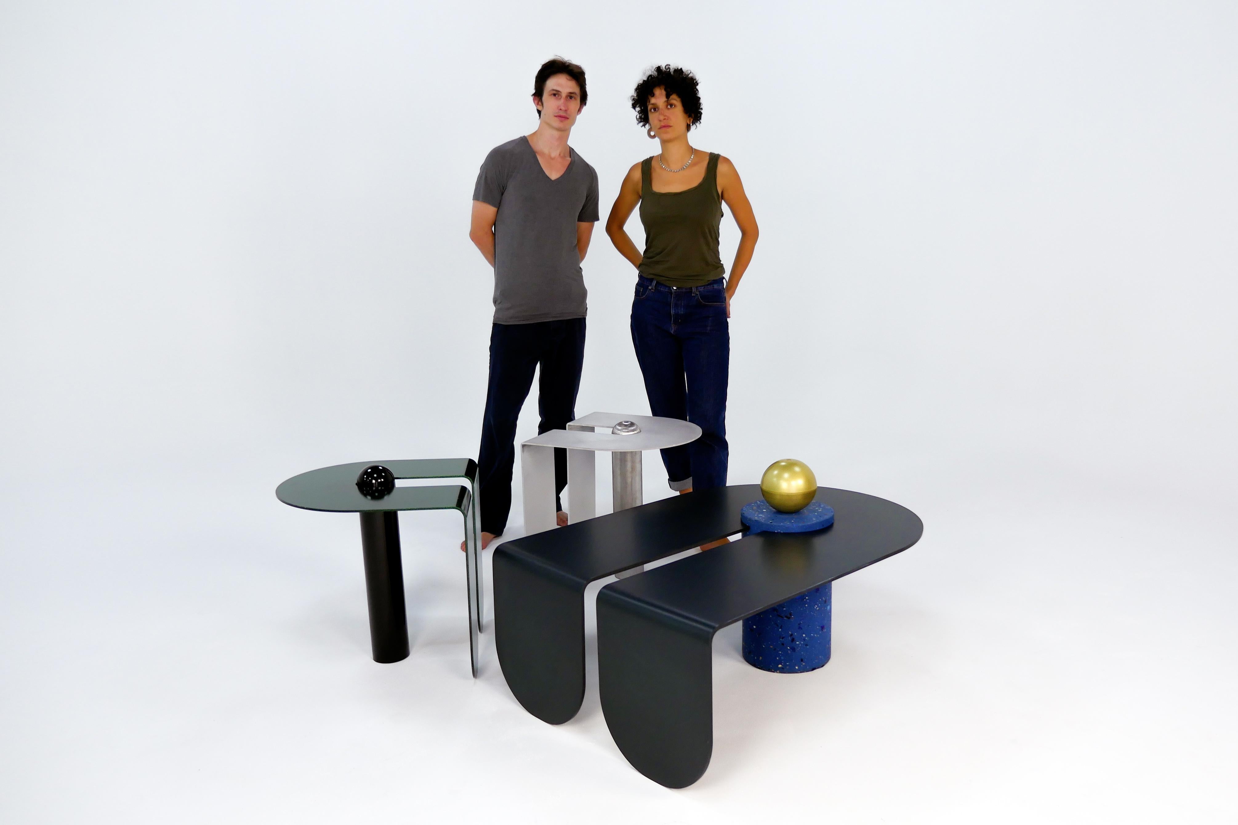 Dazzling Geometric Side Table by Birnam Wood Studio and Suna Bonometti 5