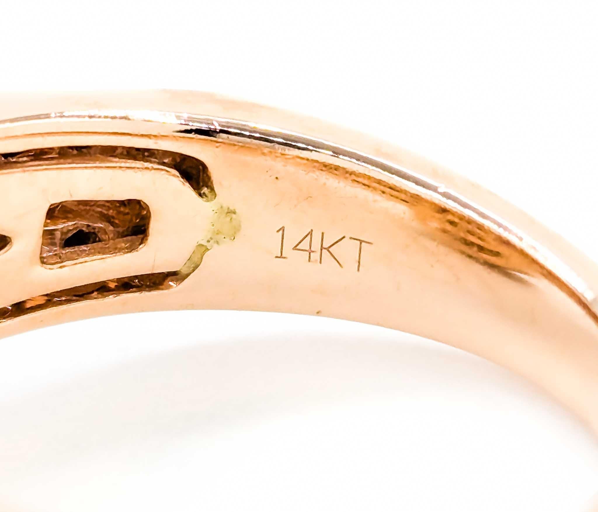 Dazzling LeVian Purple Garnet & Diamond Ring in Rose Gold For Sale 5