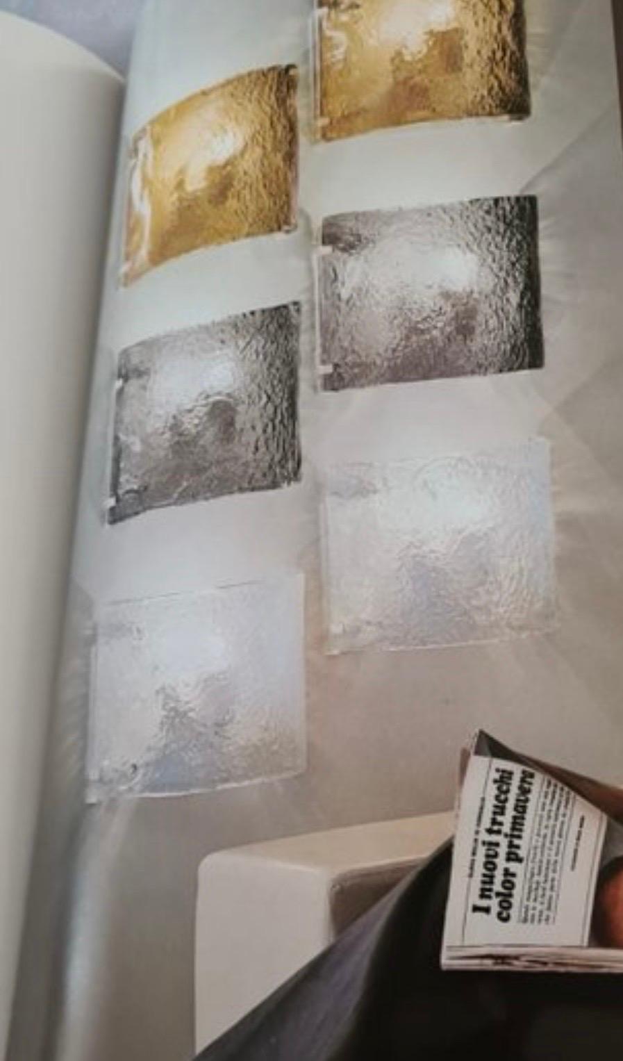 Apliques de pared Mural de Murano de mediados de siglo de Carlo Nason para AV.Mazzega, década de 1970 en venta 6