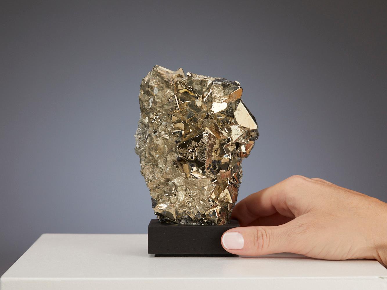 This stunning piece of Pyrite from Peru, often referred to as 
