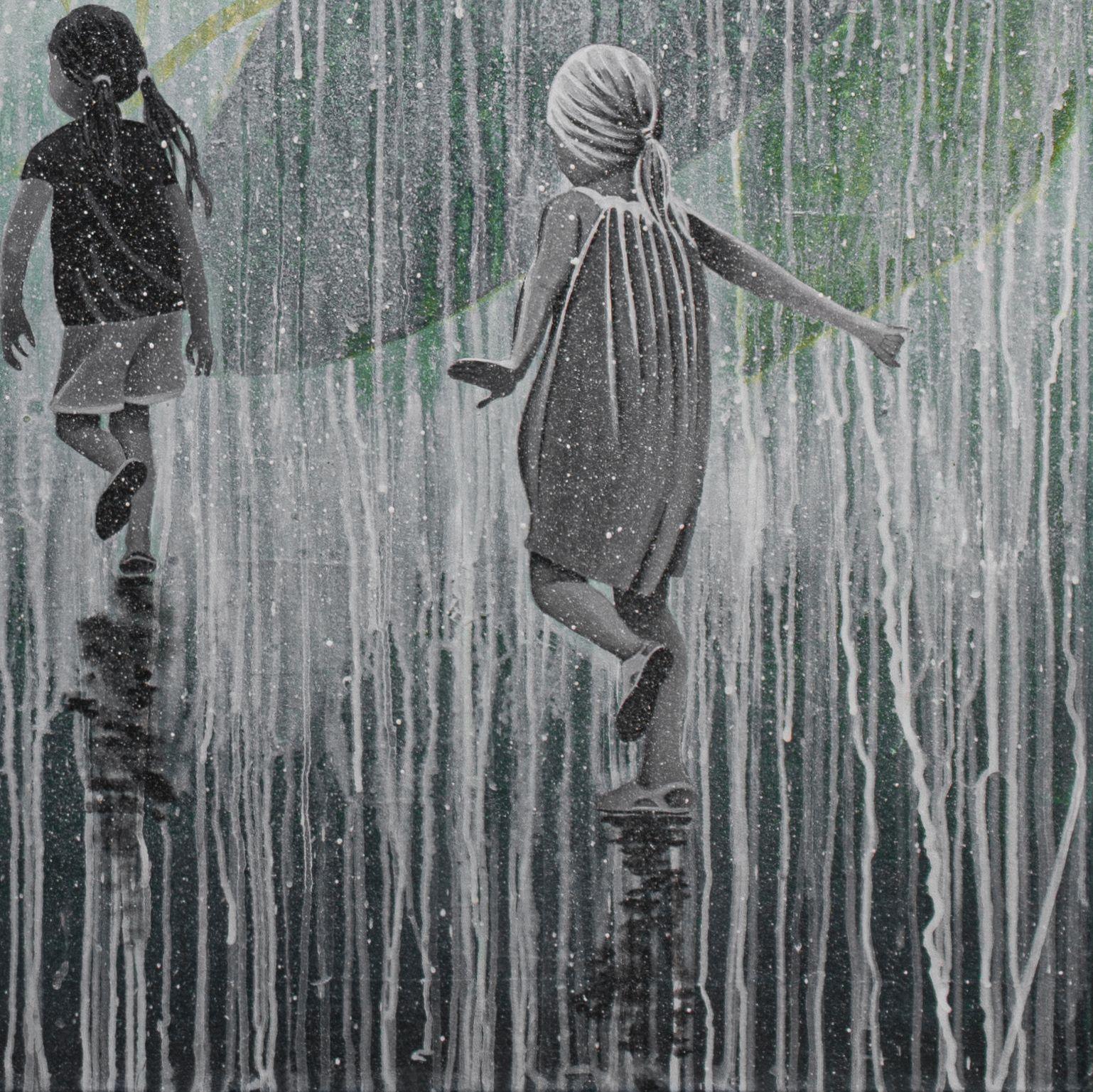 A HARD RAIN'S A GONNA FALL, Mixed Media on Canvas For Sale 2