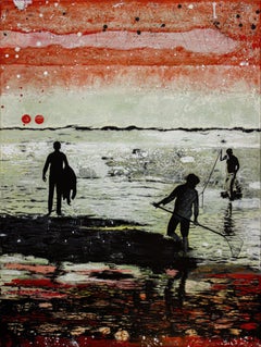 BUDDIES, Mixed Media on Canvas