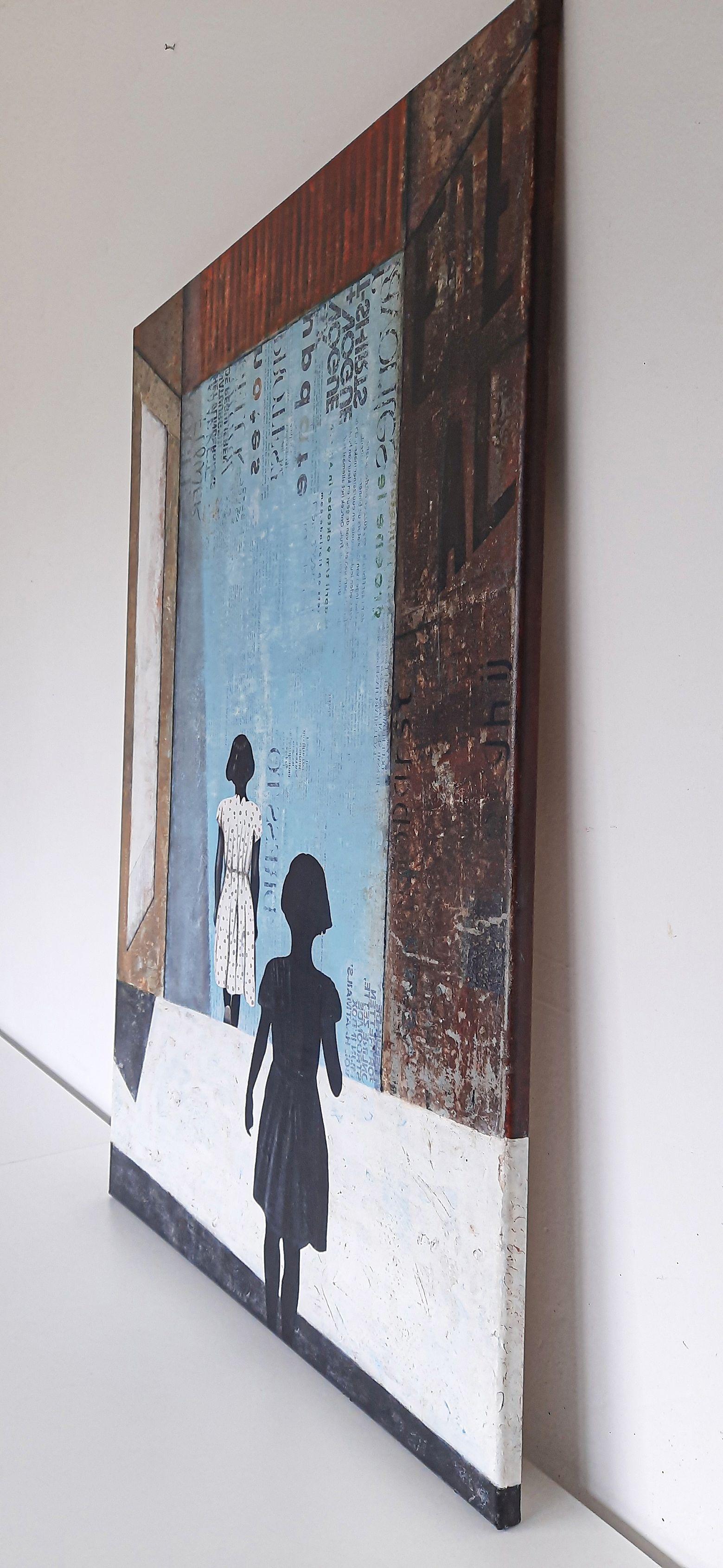 DOPPELGÃ„NGER, Mixed Media on Canvas - Pop Art Mixed Media Art by db Waterman