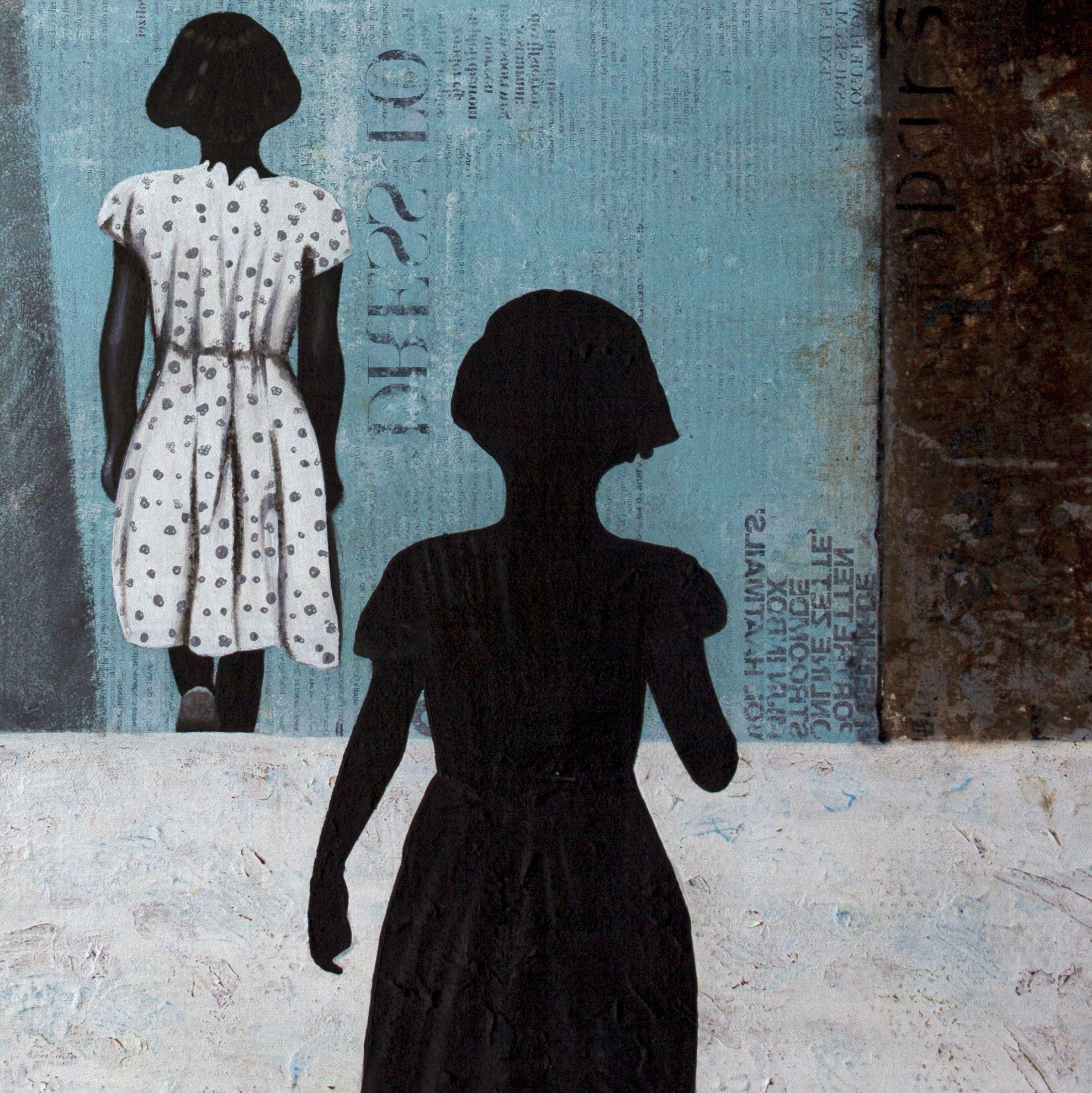 DOPPELGÃ„NGER, Mixed Media on Canvas For Sale 1