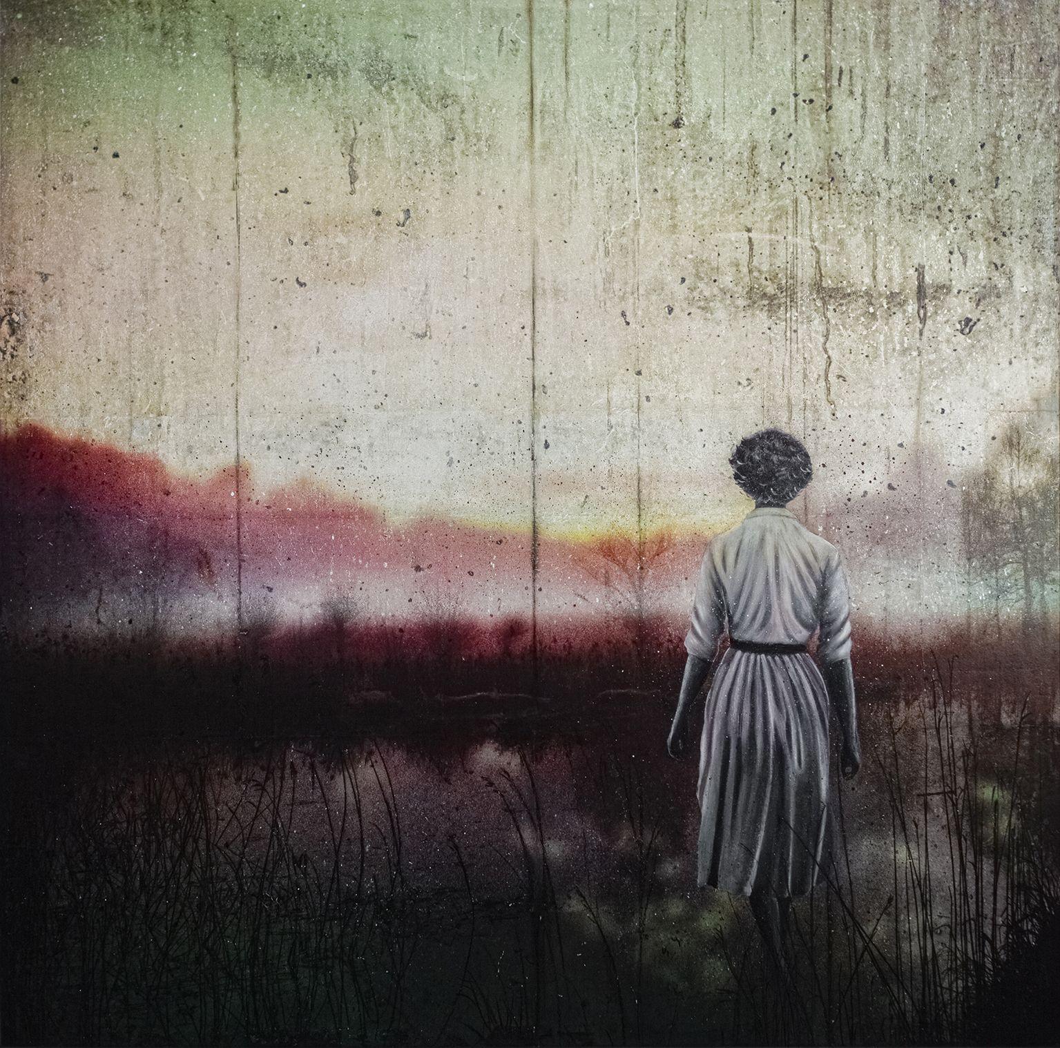 I'M LEAVING, Mixed Media on Canvas - Mixed Media Art by db Waterman
