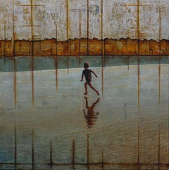 KEEP ON RUNNING, Mixed Media on Canvas