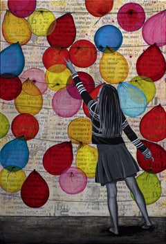 LET THE SUNSHINE IN, Mixed Media on Canvas