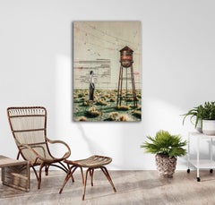NATURE DIALOGUE, Technique mixte sur toile