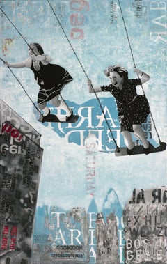 SATURDAY SWING II, Mixed Media on Canvas