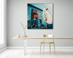 THE BLUES, Mixed Media on Canvas