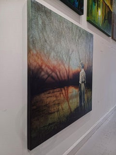 LE POINT DE VIRAGE, Technique mixte sur toile