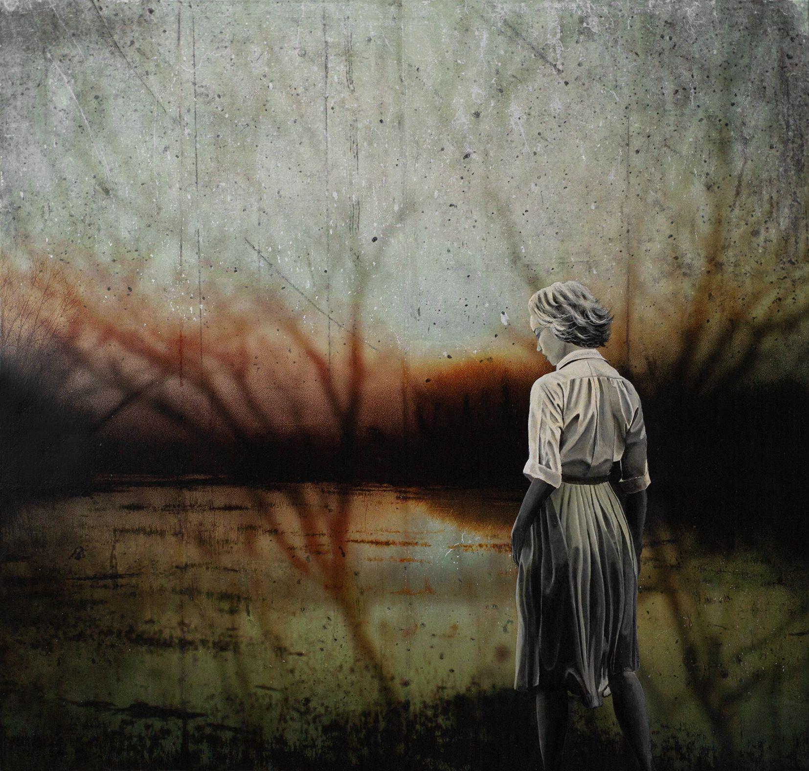 THE TURNING POINT, Mixed Media on Canvas - Mixed Media Art by db Waterman