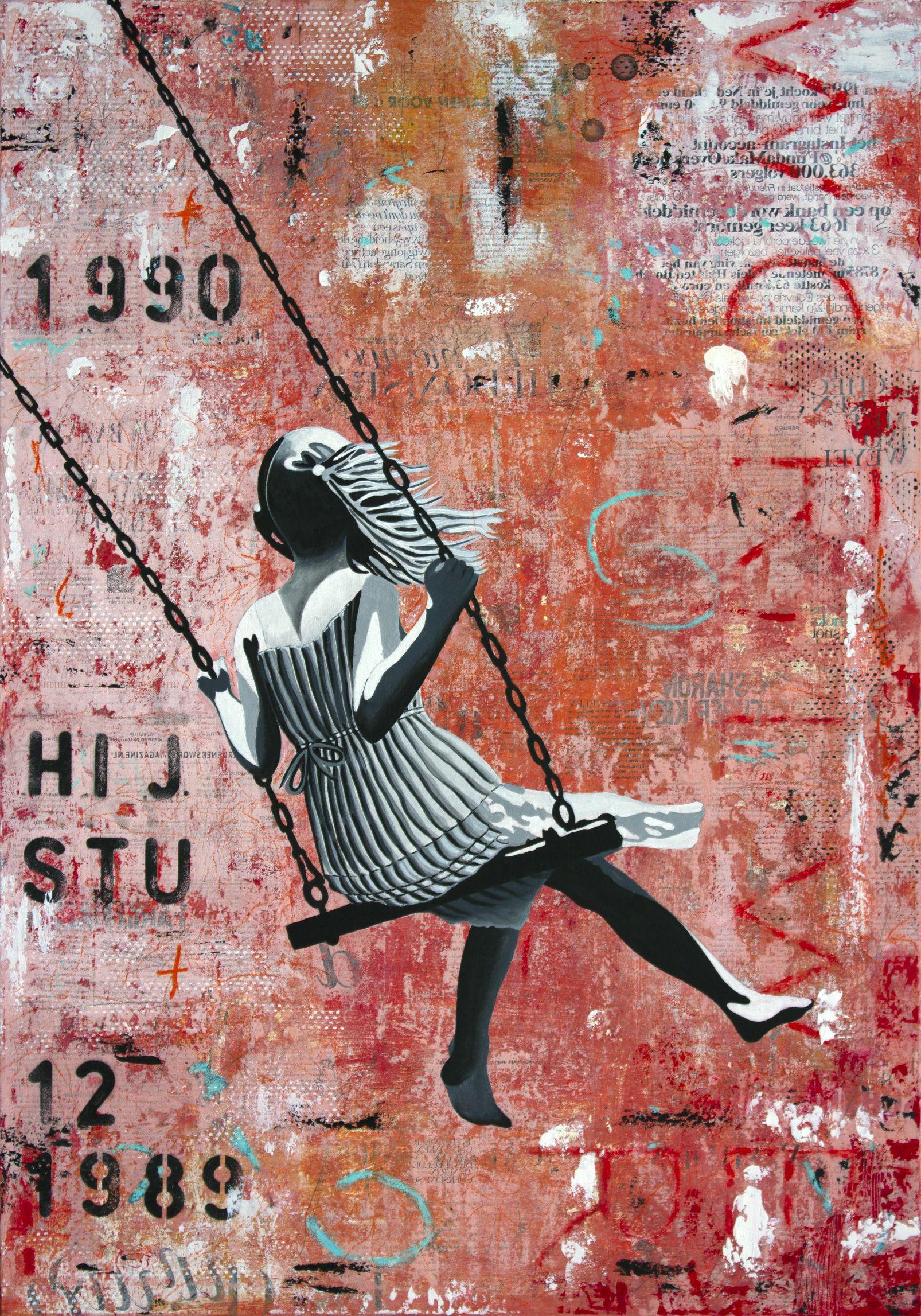 db Waterman LOCKDOWN, Mixed Media on Paper For Sale at 1stDibs