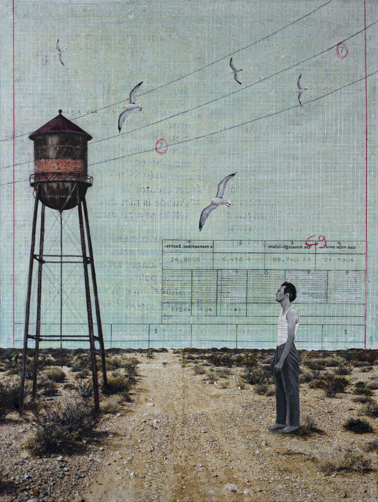 WATER KEEPER, Mixed Media on Canvas