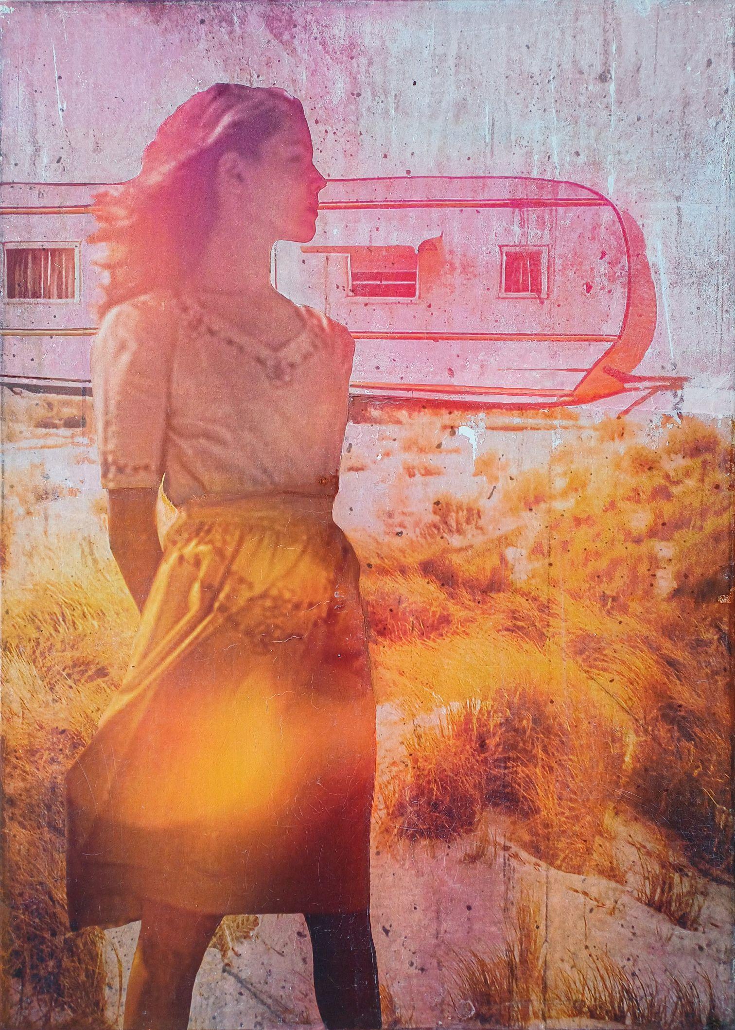 WHEN TIME STOOD STILL, Mixed Media on Canvas - Mixed Media Art by db Waterman