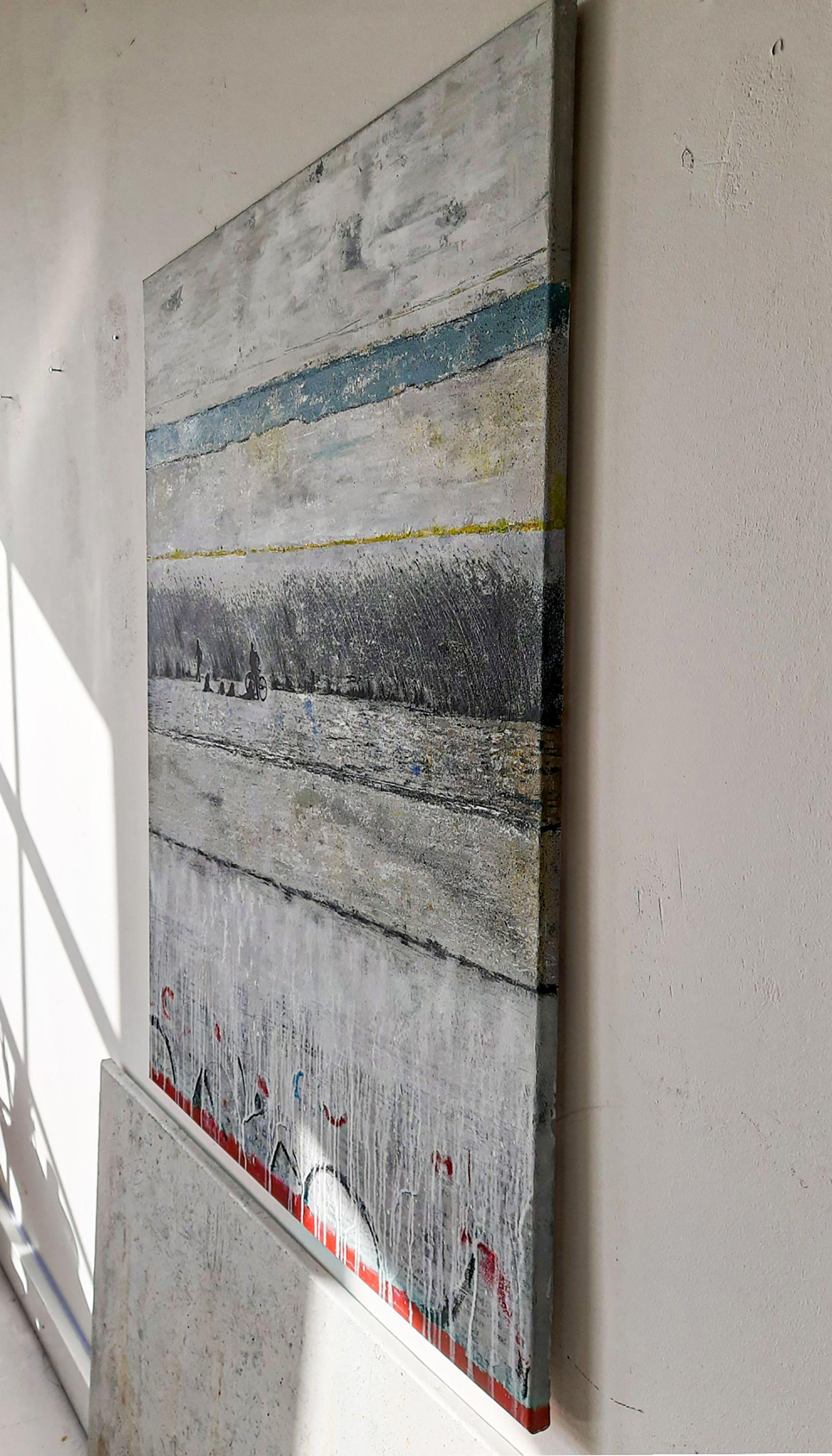 WOUNDED GRASS, techniques mixtes sur toile - Contemporain Mixed Media Art par db Waterman