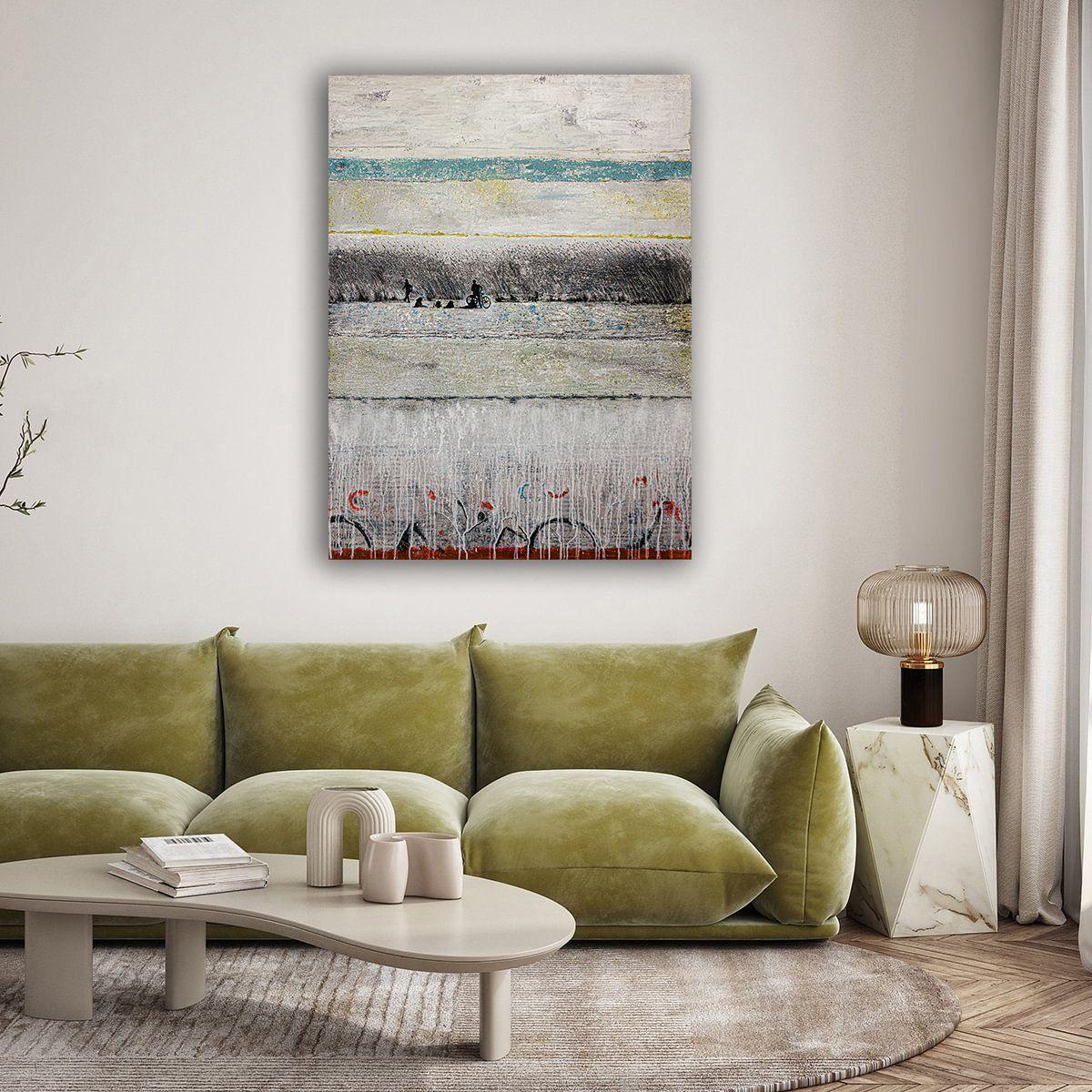 WOUNDED GRASS, techniques mixtes sur toile en vente 2