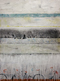 WOUNDED GRASS, Mixed Media auf Leinwand